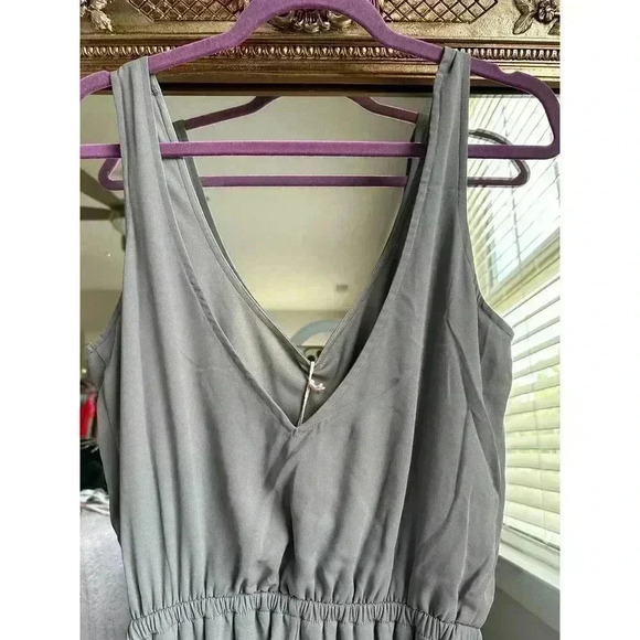 SHOW ME YOUR MUMU - Kendall Maxi Dress Soft Charcoal Crisp - Small - NWT - Picture 4 of 6